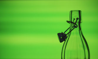 Mikroplastik in Mineralwasser.