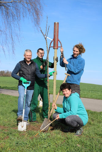 Baumpflanzaktion am Oberweg. Foto: Christian Kunze