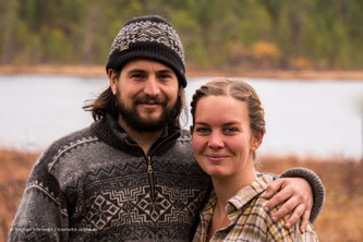 Josephine und Markus von der Huskyfarm Nomadic Naali
