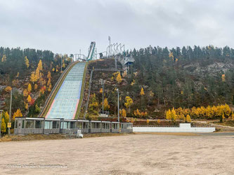 Ski-Sprungschanze in Ruka bei Koosamo