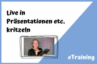 iPad nutzen zum Kritzeln im Online-Seminar - so simple!