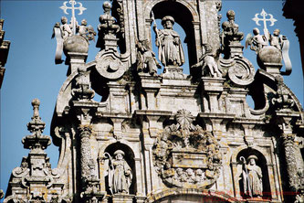 Santiago, Kathedrale: Jakobus als Pilger