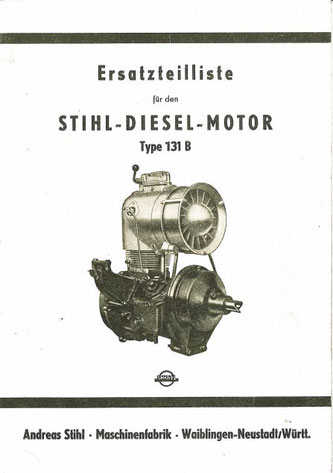 Ersatzteilliste zum Stihl-Dieselmotor 131B