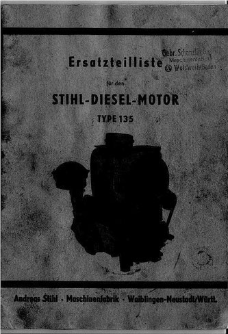 Ersatzteilliste Stihl-Dieselmotor 135