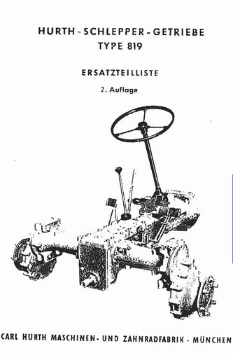 Hurth G819 - Ersatzteilliste 2. Auflage