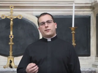 L'abbé Jean-Christophe Bonnemain a été ordonné le 24 juin 2018 en la Cathédrale de Soissons. (Image capture youtube).
