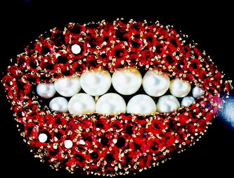 Увелирные украшения Сальвадора Дали. Рубиновые губы