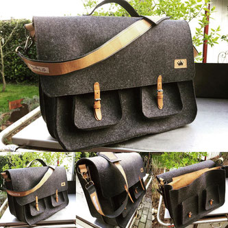 Wollfilz, Snappap, Laptoptasche, Einzig-n-Artig, Stoff, Hachenburg, Tasche,