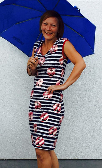 Einzig-n-Artig, Strandkleid, Kibadoo, Anker, Basic Strandkleid, Hachenburg, Stoff, Stoffgeschäft Hachenburg, Alter Markt
