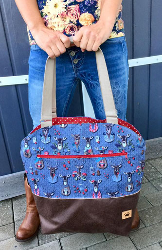Lilia, Lillesol, Pelle, Hachenburg, Lila-Lotta, Swafing, Einzig-n-Artig, Stoff Hachenburg, Shopper