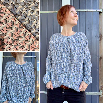 Einzig-n-Artig, Einzignartig, Alter Markt, Hachenburg, Stoffgeschäft, Stoff Hachenburg, Frau Suki, Studioschnittreif, Schnittreif, Swans, Lila Lotta, Bluse, Swafing, Viskose