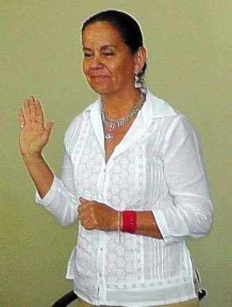María Isabel Silva, decana de la Facultad de Hotelería y Turismo de la Uleam. Manta, Ecuador.