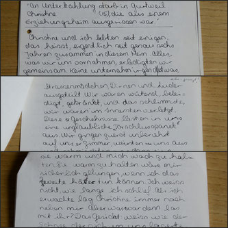 Christine P., Geschichte, Story, AincaArt, Ainca Gautschi-Moser, Foto und Text, Writer, Photographer, www.aincaart.ch, Quersatz,