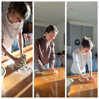 Was würdet ihr sagen: Wer von uns hat die beste Knetform? (Fotos: Maria, Greta)