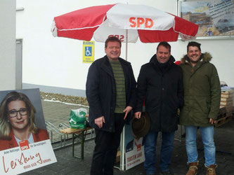 SPD v.l: Uwe Schäfer, Magnus Jung, B.Gebauer