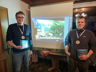 Die Gewinner des ersten und zweiten Platzes 