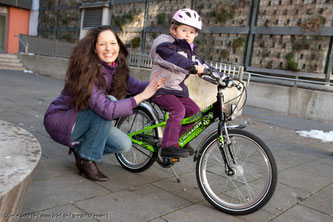 Radfahren auf Schnee und Eis