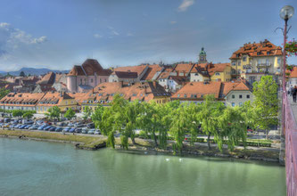 Maribor, deutsch Marburg an der Drau (vor allem in Österreich verwendet), ist eine Stadt und Stadtgemeinde im Nordosten Sloweniens ©Hans Georg Kügerl auf Pixabay