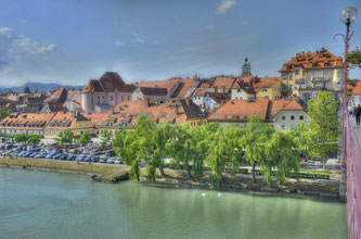 Maribor, deutsch Marburg an der Drau (vor allem in Österreich verwendet), ist eine Stadt und Stadtgemeinde im Nordosten Sloweniens ©Hans Georg Kügerl auf Pixabay 