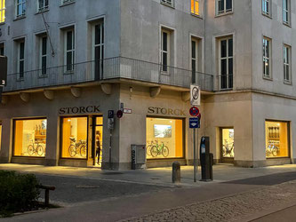STORCK Bicycle Store am neuen Standort, unweit des Münchner Hauptbahnhofs, direkt am Karlsplatz/ „Stachus"