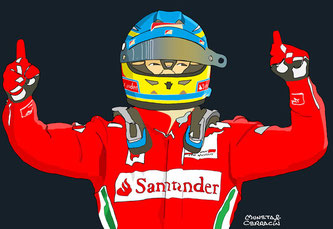 Fernando Alonso by Muneta & Cerracín