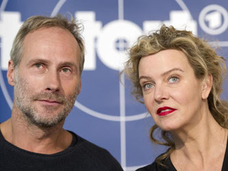 Koch und Broich (r) bilden das neue Frankfurter «Tatort»-Team. Foto: D. Reinhardt