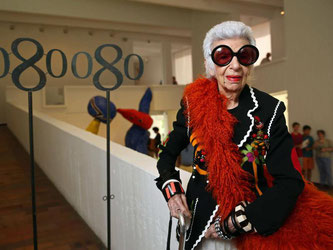 Iris Apfel feiert ihren 95. Geburtstag. Foto: Toni Albir