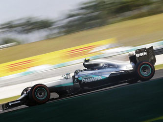 Nico Rosberg raste in Sepang noch auf den dritten Rang. Foto: Fazry Ismail