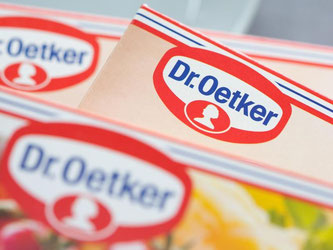 Lebensmittelprodukte der Dr. Oetker-Gruppe. Foto: Friso Gentsch/Illustration