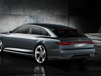 Zum Kombi weiterentwickeltes Showcar: der Audi Prologue Avant. Foto: Audi
