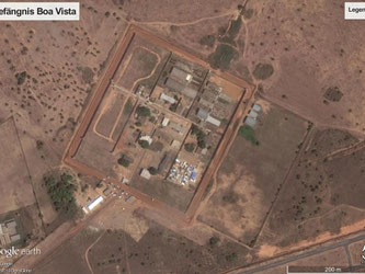 Satellitenbild der Haftanstalt «Penitenciária Agrícola de Monte Cristo» in der Stadt Boa Vista. Foto: Google/dpa