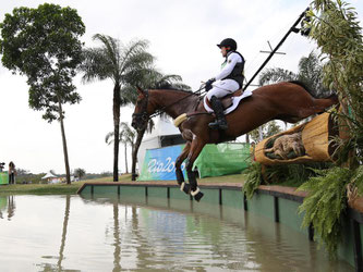 Vielseitigkeitsreiter Michael Jung auf seinem Pferd Sam. Foto: Friso Gentsch