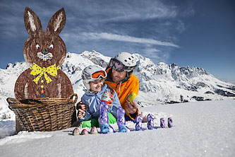 Der Osterhase ist am Hochkönig unterwegs (Foto: Hochkönig Tourismus GmbH)