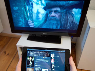 Die Deutschen konzentrieren sich laut einer Umfrage auf eins - entweder Fernsehen oder mit dem Tablet surfen. Foto: Andrea Warnecke
