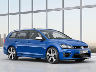 Eilige Lieferung: Mit dem Golf R Variant mit 221 kW/300 PS lassen sich bis zu 1620 Liter Gepäck transportieren. Foto: Volkswagen