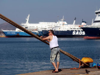 Inseln, die keinen Flughafen haben, werden mit dem Fährenstreik praktisch für vier Tage von der Außenwelt abgeschnitten bleiben. Foto: Orestis Panagiotou/Archiv
