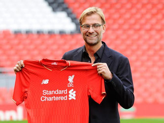 Trainer Jürgen Klopp unterschrieb einen Vertrag beim 18-maligen englischen Fußball-Meister FC Liverpool. Foto: Phil Richards