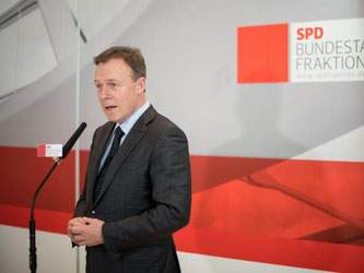 Fraktionsvorsitzender der SPD, Thomas Oppermann, im Bundestag. Foto: Bernd von Jutrczenka