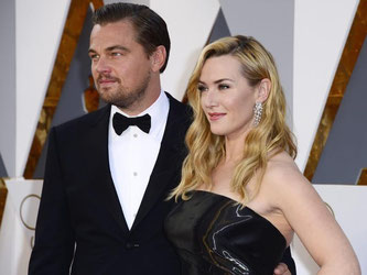 Traumpaar auf dem roten Teppich: Leonardo DiCaprio und Kate Winslet. Foto: Mike Nelson