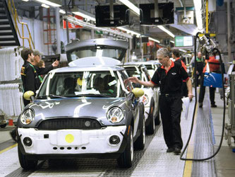 Mini-Produktion in Oxford: Vor allem Großbritannien selbst wird wirtschaftlich unter dem EU-Austritt leiden. Foto: BMW AG/Archiv