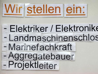 Eine Firma in Rostock sucht Arbeitskräfte. Foto: Bernd Wüstneck/Illustration