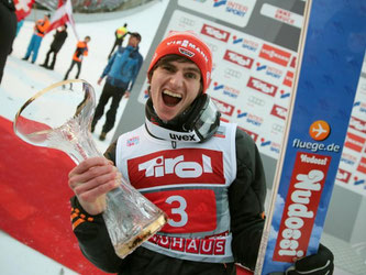 Richard Freitag gewann das Springen in Innsbruck. Foto: Daniel Karmann