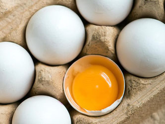 Eier liegen in einem Karton: Ernährungsexperten lassen kein gutes Haar an der Lebensmittelindustrie. Foto: Armin Weigel