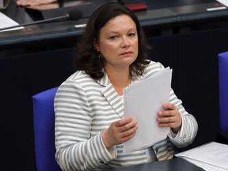 Bundesarbeitsministerin Andrea Nahles plädiert für mehr Eigenvorsorge fürs Alter. Foto: Wolfgang Kumm