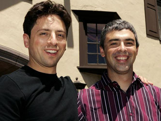 Google-Gründer: Larry Page (l) und Sergey Brin. Foto: Peter Foley/Archiv