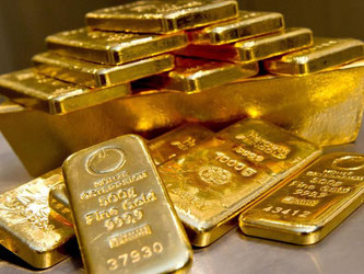 Der Goldpreis hat höchsten Stand seit einem Jahr erreicht: Die Feinunze (etwa 31 Gramm) kostete an der Börse in London in der Spitze 1274,91 US-Dollar. Foto: Sven Hoppe/Archiv