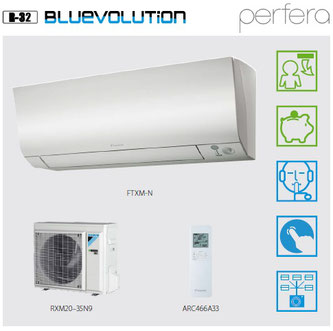 R-32 Bluevolution Wandgerät DAIKIN FTXM-N Perfera