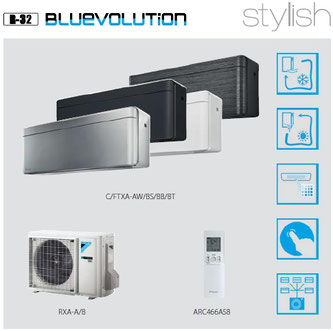 R-32 Bluevolution Wandgerät DAIKIN FTXA-AW/BS/BB/BT