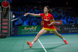 Könnte ihr zweites Olympiagold gewinnen: Li Xuerui (Foto: Bernd Bauer)