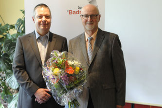 DBV-Präsident Thomas Born (l.) mit seinem Vorgänger Karl-Heinz Kerst. Foto: Claudia Pauli.